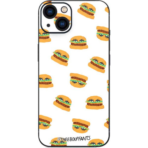 Bouffants and Broken Hearts Cute Burgers iPhone 13 Skin